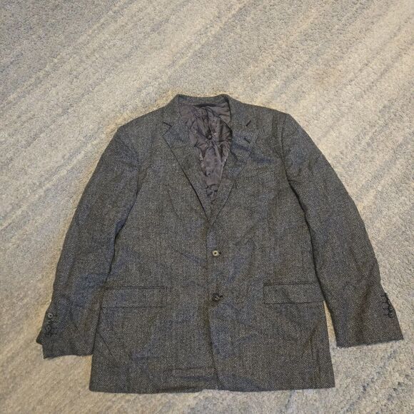 Brooks Brothers Regent Wool Blazer Lanificio di Pray Size 44R  Gray - Picture 1 of 10